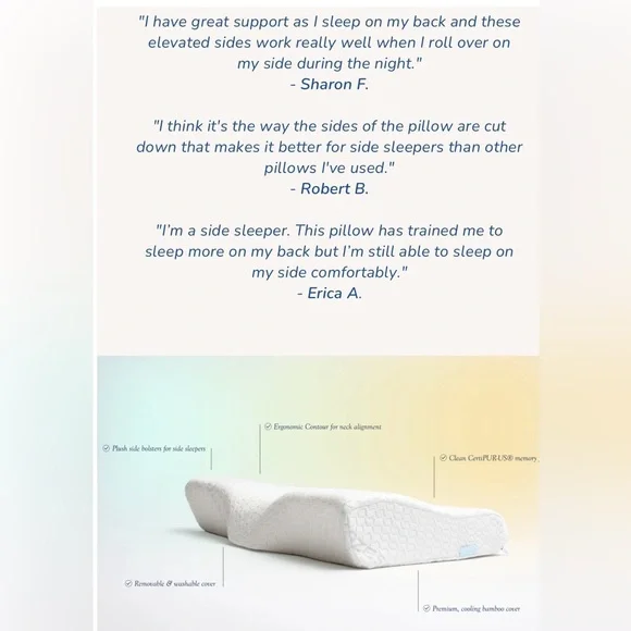 NWT Dosaze King standard orthopedic pillow - Picture 4 of 5